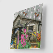 Cabine Flower Garden Vierkante Klok (Hoek)
