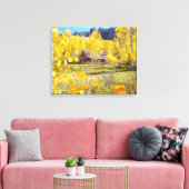 Cabine in Aspens Canvas Afdruk (Insitu (Woonkamer))