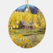 Cabine in Aspens Keramisch Ornament (Links)