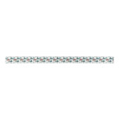 Cabine in bossen met herten- en sneeuwbomen satijnen lint (Voorkant)