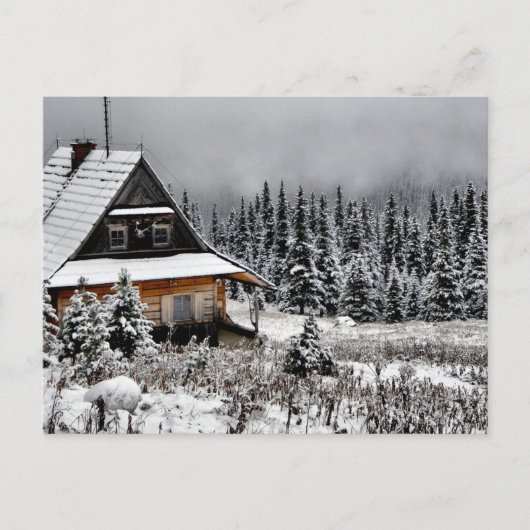 Cabine in de Berg Briefkaart (Voorkant)