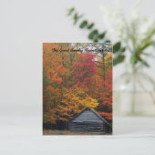 Cabine in de Bossen Briefkaart (Staand voorkant)