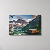 Cabine in de Bossen Canvas Afdruk (Voorkant)