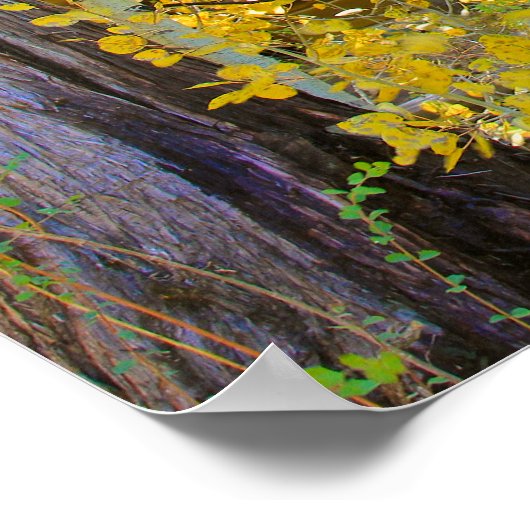 Cabine in de Bossen, herfst Poster (Hoek)