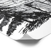 Cabine in de Bossen Kwekerij Poster (Hoek)