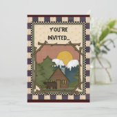 Cabine in de Bossen, ongeacht de bestemming Kaart (Staand voorkant)