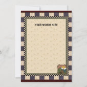 Cabine in de Bossen, ongeacht de bestemming Kaart (Achterkant)