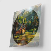 Cabine in de Bossen Vierkante Klok (Hoek)