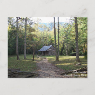 Cabine in de Smoky Mountains, Tennessee Briefkaart