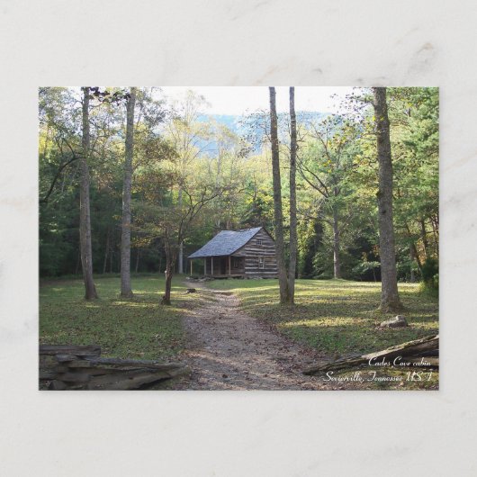 Cabine in de Smoky Mountains, Tennessee Briefkaart (Voorkant)