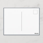 Cabine in de sneeuw briefkaart (Achterkant)