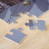 Cabine in de sneeuw legpuzzel (Zijkant)