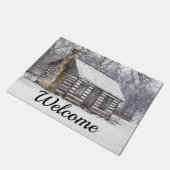 Cabine in de sneeuwkomer deurmat (Schuin)