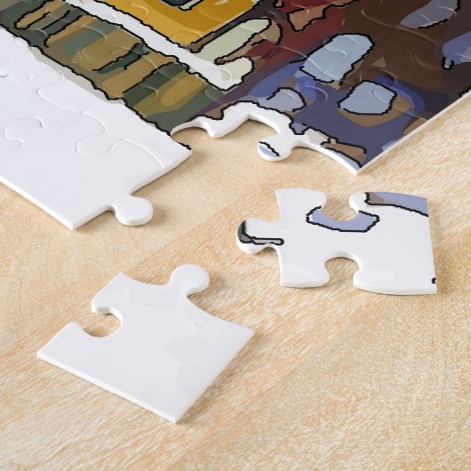 Cabine in sneeuw legpuzzel (Zijkant)