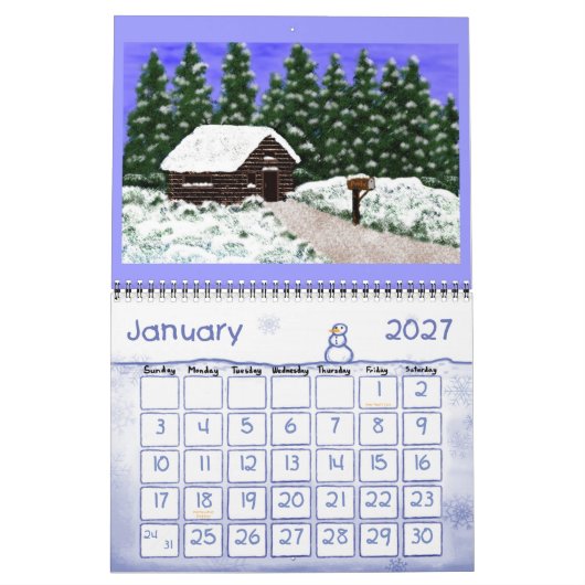Cabine Landscape Calendar Kalender (Jan 2027)
