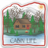 Cabine Life Leuk Leuk, Trendy, Inspirivity Sticker (Voorkant)