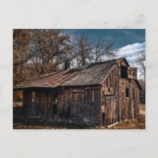 Cabine of oude Boerderij op het platteland Briefkaart