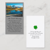 Cabine op de Lake Sympathie Card Visitekaartje (Voorkant / Achterkant)