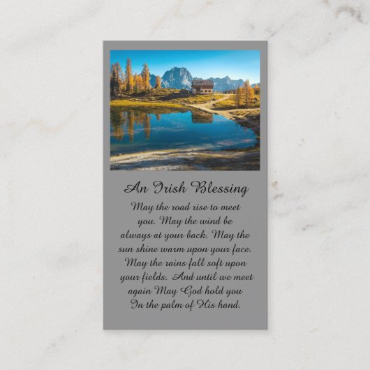 Cabine op de Lake Sympathie Card Visitekaartje (Voorkant)