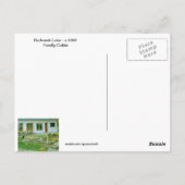 Cabine op het Bednesti-meer van 1961 Briefkaart (Achterkant)