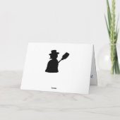 Cabine op het meer feestdagen kaart (Achterkant)