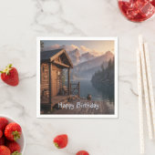 Cabine op het meer servet (Insitu)