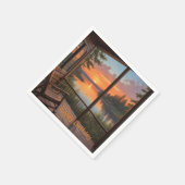 Cabine op het meer servet (Hoek)