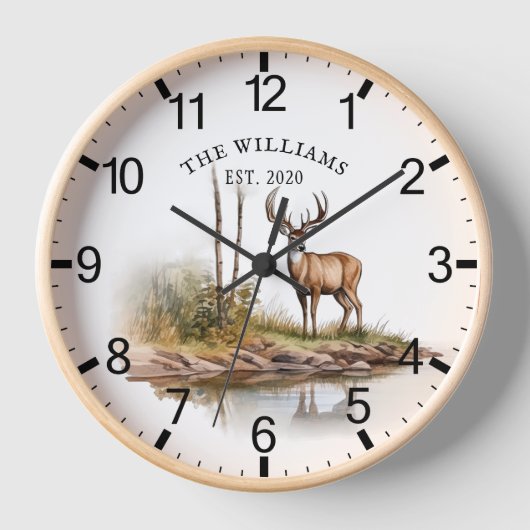 Cabine Rustieke Herten Gepersonaliseerde Berg (Voorkant)