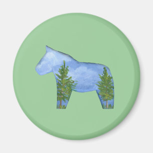 Cabine Uitzicht Horse Magnet