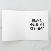 CABINE VERJAARDAG KAART BOSSEN HERFST WENSKAART (Binnen)