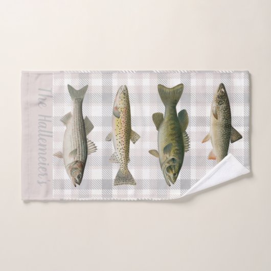 Cabine vis van vissers op schaal bad handdoek (Handdoek)