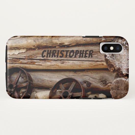 Cabine & Wagon Wheels, naam Case-Mate iPhone Case (Achterkant (horizontaal))