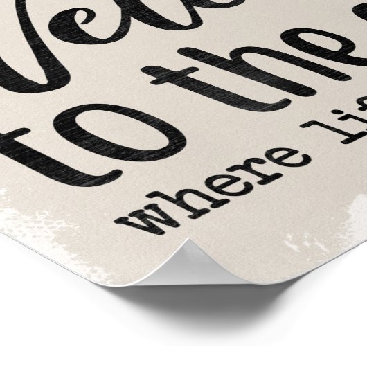 Cabine - Welkom op onze cabine Poster (Hoek)