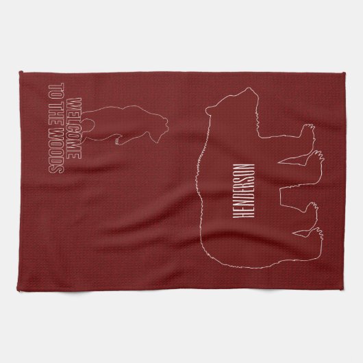 Cabinedemeer Rode Beren Theedoek (Horizontaal)