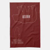 Cabinedemeer Rode Beren Theedoek (Verticaal)