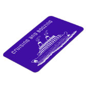 Cabinedeur Cruise Ship Travel Crushen en Boozing Magneet (Linkerzijde)