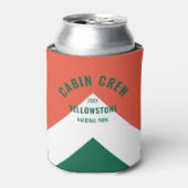 Cabinepersoneel Gepersonaliseerde bestemming Retro Blikjeskoeler (Blikje Voorkant)