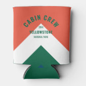 Cabinepersoneel Gepersonaliseerde bestemming Retro Blikjeskoeler (Voorkant)