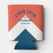 Cabinepersoneel Gepersonaliseerde bestemming Retro Blikjeskoeler (Achterkant)