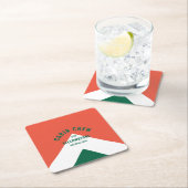 Cabinepersoneel Gepersonaliseerde bestemming Retro Kartonnen Onderzetters (Insitu)