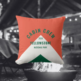 Cabinepersoneel Gepersonaliseerde bestemming Retro Kussen