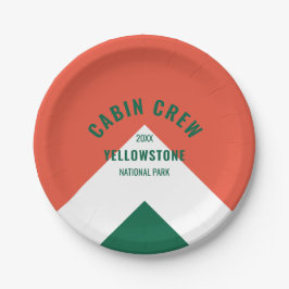 Cabinepersoneel Gepersonaliseerde bestemming Retro Papieren Bordje