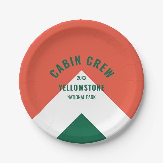 Cabinepersoneel Gepersonaliseerde bestemming Retro Papieren Bordje (Voorkant)