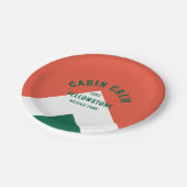 Cabinepersoneel Gepersonaliseerde bestemming Retro Papieren Bordje (Gekanteld)