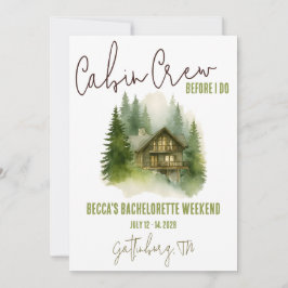 Cabinepersoneel voordat ik dat doe! Weekend vrijge Kaart