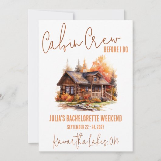 Cabinepersoneel voordat ik dat doe! Weekend vrijge Kaart (Voorkant)