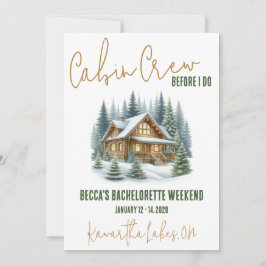 Cabinepersoneel voordat ik dat doe! Weekend vrijge Kaart