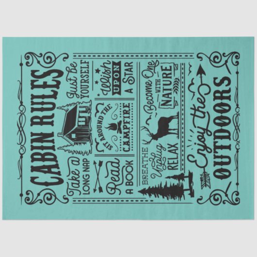 Cabineregels Tissuepapier (Voorkant)