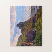 Cabines in Sainte-Adresse Monet Fine Art Legpuzzel (Verticaal)