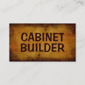 Cabinet Builder Antiek Visitekaartje (Voorkant)